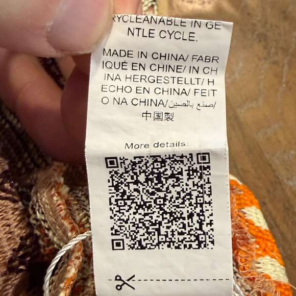 SHEIN Vibrant Knit Crop Top - Orange and Brown XS - Picture 6 of 10